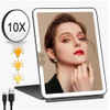 Led Make Up Mirror With Light Tool Portable Foldable Travel Desk Vanity Table Bath Bedroom Makeup Tools Lighted Makeup Mirrors