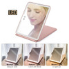Led Make Up Mirror With Light Tool Portable Foldable Travel Desk Vanity Table Bath Bedroom Makeup Tools Lighted Makeup Mirrors