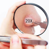 Mini Portable Makeup 10/20x Magnifying Mirror Compact Pocket Hand Round Gold Pink Travel Vanity Mirrors Make Up Tool Accessories