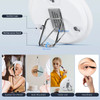 Magnifying Mirror, 6inch Large Makeup Mirror with 30-10X Magnification, 3 Suction Cups and 360° Adjustable Stand , Tweezers Kits