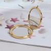 1 Pcs Vintage Alloy Compact Pocket Mirror Folded Makeup Cosmetic Mirror Magnifying Compact And Portable For Travel Friend Gift