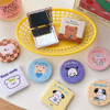 1Pcs Cute Makeup Mirror Round Portable Girl'S Gift Hand Mini Folding Mirror Pocket Double-Sided Makeup Mirror Compact