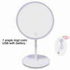 Makeup Mirror With Light White LED Daylight Vanity Mirror Detachable/Storage Base 3 Modes Mirror With Light Gift USB Cable