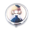 Chromed-plated Custom Compact Mirror for Purse Silver Pocket Mirror Favors Gift #18413