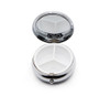 Personalised Silver Chrome Pill Box Engraved Free! Pill Box Organiser Great Gift and comes with Bag