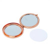 Sublimation Rose Gold Compact Mirror DIY Kit Comes with 58MM Disc Plate