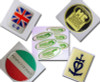 2 inch Round custom epoxy stickers 3D Domed Epoxy Resin Self Adhesive Stickers Custom Domed Labels