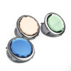 VANTAS Mini Travel Cosmetic Compact Stainles Pocket Crystal Folding Makeup Mirror Design your own Compact Mirror