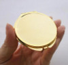Thin Gold Compact Mirror Round Beautiful Makeup Compact Mirror Favrors 62mm