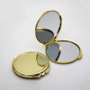 Thin Gold Compact Mirror Round Beautiful Makeup Compact Mirror Favrors 62mm