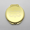 Thin Gold Compact Mirror Round Beautiful Makeup Compact Mirror Favrors 62mm