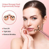 2 in 1 Face Massager Roller Electric 3D Roller and 24K Facial Pulse T Shape Massager Kit Arm Eye Nose Massager Skin Care Tools