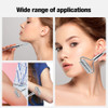 Stainless Steel Pointed Roller Spatula Massage Ball Stone Face Roller Massager To Improve Neck Facial Beauty Skin Care Tool