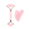 Natural Rose Quartz Roller Facial Jade Roller Stone Gua sha Scraper Face Lifting Massage Skin Eye Body Massager Beauty Care Tool