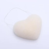 Konjac Facial Cleansing Puff Heart Shaped Facials Clean Sponge Konjac Exfoliating Dirt Baths Sponges Face Care Makeup Tools SN