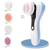 5-In-1 Home Use Electric Facial Cleanser Beauty Instrument Silicone Pore Cleaning Tools Face Washing Massager Skin Care Brushes