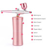 2022 Water Oxygen Injector 7.4v Homeuse Airbrush Kit Mini Air Brush Spray Gun with Compressor Kit Facial Skin Care Beauty Device