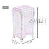 Acrylic Cotton Pad Nails Storage Box Butterfly Transparent Design Napkins Container Remover Organizer Makeup Case Nail Art Tools
