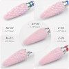 Pink Ceramic Milling Cutters For Manicure, Equipment Tools Removing Gel Polish Electric Nail Drill Bits