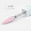 Pink Ceramic Milling Cutters For Manicure, Equipment Tools Removing Gel Polish Electric Nail Drill Bits