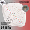 320W 72Beads LED/UV Lights Drying Lamp For Curing Gel LED Nail Phototherapy Machine Professional Manicure Tool Salon Equipment