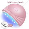 CNHIDS LED Nail Dryer Lamp For Nails 18 UV Lamp Beads Drying All Gel Polish USB Charge Professional Manicure Nail Lamp Equipment