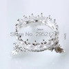 by dhl or ems 200pcs Crown Design Nail Pens Brush Stand Rack Pearls DIY Manicure Nail Carving Drawing Pens Brushes Holder new
