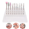 100sets 10pcs Various Multi-Size Ceramics & Alloy Nail Equipment Drill Machine Manicure Rotary Milling Cutter Bits Nail Tool Kit