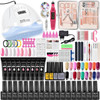 Manicure Set Poly Nail Gel Kit Professional Nail Set With Nail Lamp Acrylic Extension Gel Nail Polish All For Nail Gel Tools Kit