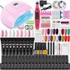 Manicure Set Poly Nail Gel Kit Professional Nail Set With Nail Lamp Acrylic Extension Gel Nail Polish All For Nail Gel Tools Kit