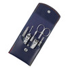 7Pcs Portable Black Nail Clipper Set Stainless Steel Scissor Tweezer Nail Tools Kit Manicure Pedicure Gift Box
