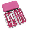 100set 7Pcs/Set Portable Stainless Steel Nail Art Manicure Care Tool Mini Finger Toe Cutter Clipper File Scissor Tweezer SN114