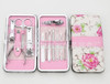 by DHL 100set 12pcs/set Manicure Set Pedicure Scissor Nail Clipper Kit Nail Tools Tweezer Knife Ear pick Case Tools