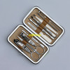 100sets/lot Fast shipping 10pcs/set Carbon steel Nail Clipper kit Nail Care Pedicure Scissor Tweezer Ear Pick Manicure Set