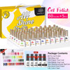 BORN PRETTY 65PCS/Set Nail Gel Polish Kit 10ml Color Gel Semi Permanent Soak Off UV LED Base Top Coat Gift Gel Varnish Kit