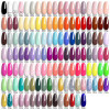 LILYCUTE 129PCS/Set Nail Gel Polish Glitter Colors Semi Permanent Hybrid Gel Varnish Base Top Coat Soak Off UV LED DIY Nail Art