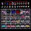 Glass Diamond Nail Art Rhinestones Mixed Charms Nail Parts Jewelry Gems Nail Art Crystal Decorations Accessories Manicure Stone