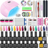 Manicure Set With 36W Nail Lamp UV Nail Gel Polish Kit 27/18/9 Colors Gel Polish Set Semi Permanent Varnish Nail Art Tools Kit