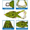 Double Propeller Frog Soft Baits Shad Soft Lure Jigging Fishing Lure Bait Prop Topwater Catfish Silicone Artificial Wobblers