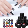 Biutee 12Color 8ml Nail Stamping Gel Polish White Black Print Nail Polish Stamp Painting Soak Off UV Gel For Nail Art Stamping