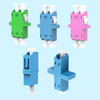 10 Pcs LC to LC UPC/APC/OM4 Couplers, Duplex Fiber Optical Adapters Simplex Cable Connectors SM MM Fiber Flange Ftth
