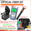 Fiber Optic FTTH Tool Kit with AUA-6C Fiber Cleaver Optical Power Meter 10MW Visual Fault Locator Wire stripper suit sale