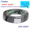 Outdoor 3 Steel Wire Simplex FTTH Drop Patch Cable SC APC Singlemode Fiber optic patch cord FTTH fiber optic jumper Cable