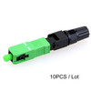 10/20pcs Lot Quick Field Assembly FTTH Embedded Fiber Optic Fast Connector SC APC SM Fiber Optic SC UPC Cold Connector