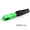 10/20pcs Lot Quick Field Assembly FTTH Embedded Fiber Optic Fast Connector SC APC SM Fiber Optic SC UPC Cold Connector