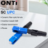 ONTi 50-400pcs Embedded SC UPC Fiber Optic Fast Connector FTTH Single Mode Optical Quick Connector SC Adapter Field Assembly