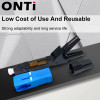 ONTi 50-400pcs Embedded SC UPC Fiber Optic Fast Connector FTTH Single Mode Optical Quick Connector SC Adapter Field Assembly