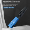 ONTi 50-400pcs Embedded SC UPC Fiber Optic Fast Connector FTTH Single Mode Optical Quick Connector SC Adapter Field Assembly