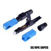 50PCS FTTH SC APC SC UPC Optical Fiber Quick connector SC FTTH Fiber Optic Fast Connector Fiber Connectors