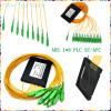 Free Shipping SC APC 1X4 1x8 1X16 ABS PLC Fiber Optic Splice Box Fiber Optical Splitter Fiber Optic Equipment Fiber Optic Cable